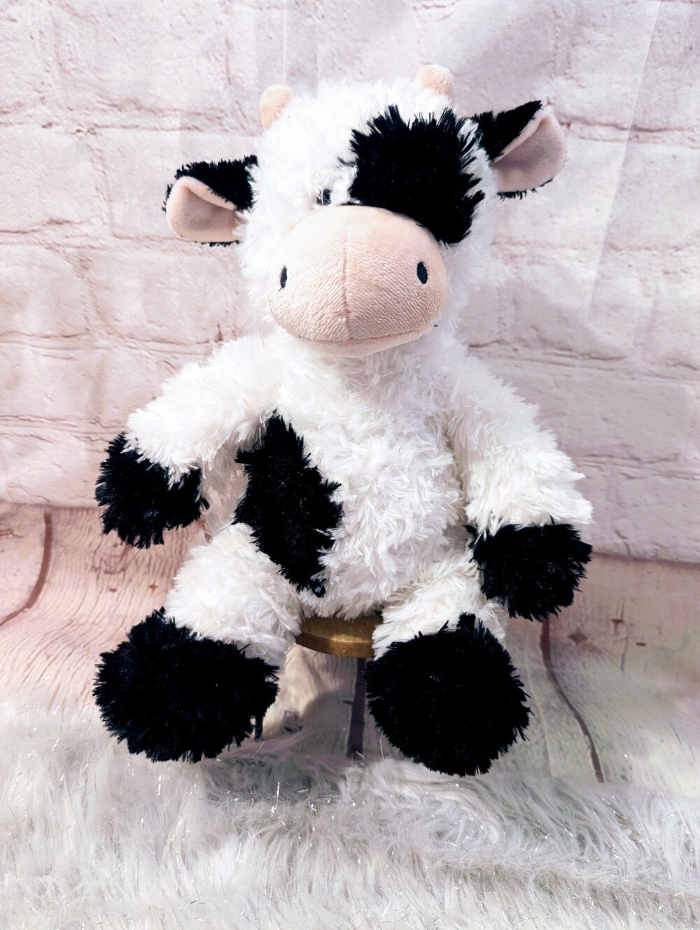 Aurora Tubbie Wubbie Black & White Cow Plush
